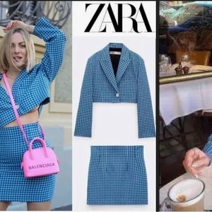 Zara 2 piece blazer and skirt set. Worn once.